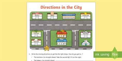 Directions Worksheet 的图像结果