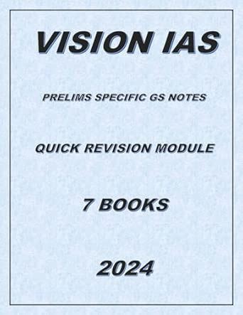 Vision IAS GS Printed Notes Quick Revision Module