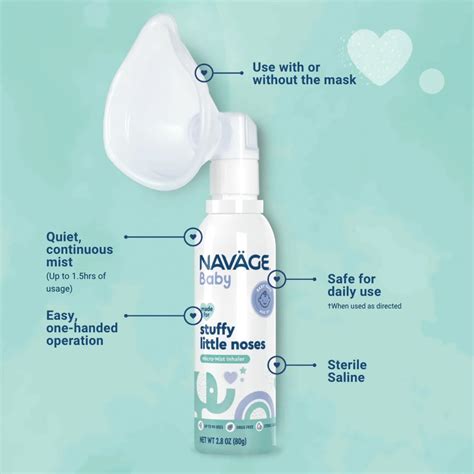 Snapklik.com : Navage Baby Micro-Mist Saline Inhaler - Saline Nasal ...