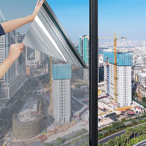 Buy HOME13™ One Way Mirror Window Film Daytime Privacy Non Adhesive ...