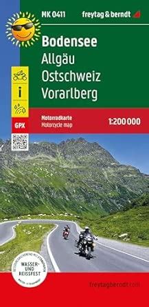 Lake Constance, Motorcycle map 1:200.000 : Freytag Berndt: Amazon.in: Books