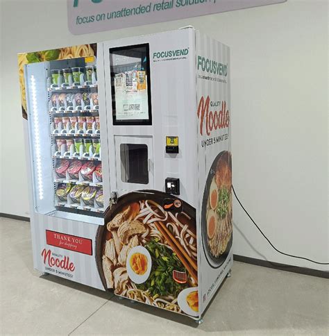 Intelligent Automatic Hot Food Vending Machine for Ramen Noodle Tea and ...