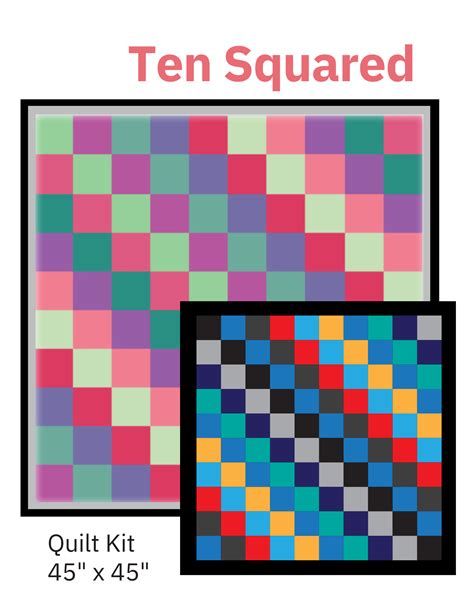 Ten Squared Digital Quilt Pattern – My Fabric Addiction