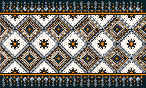 Modèle sans couture oriental ethnique géométrique Design traditionnel ...