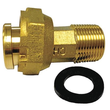 Jones Stephens Water Meter Coupling,w/Gasket 3/4" (M20075) | Zoro