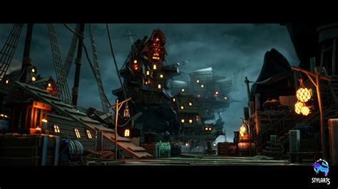 Stylized Pirate Port City Modular (Pirate , Port , City ) - Unreal ...