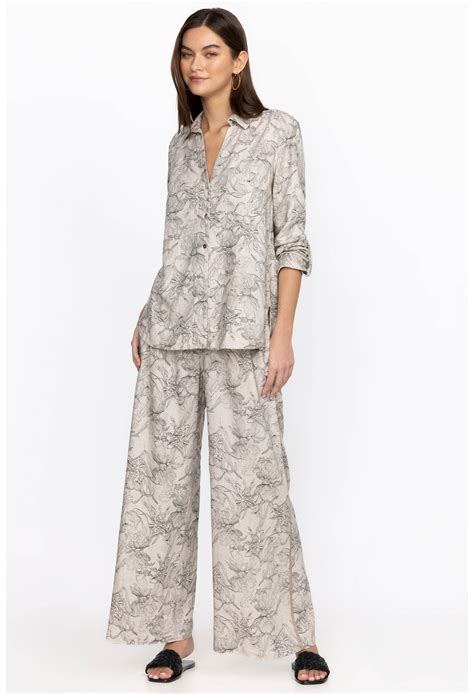 Buy Etched Floral Wide Leg Pant | Johnny Was