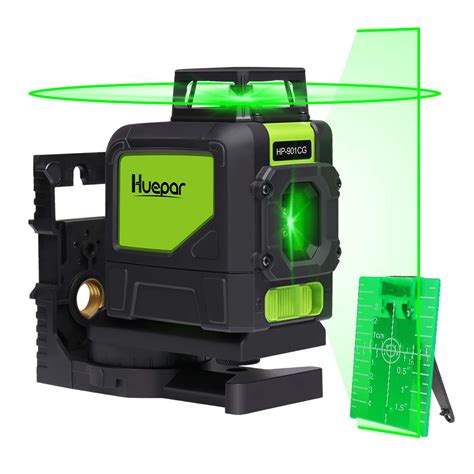 Huepar 901CG 360 Laser Level Green Switchable Cross Line Self Leveling ...