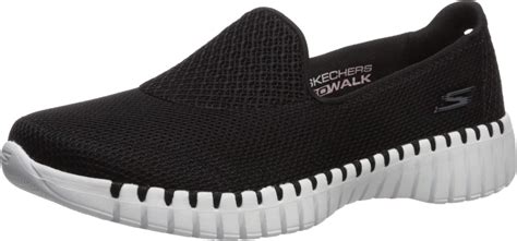 Skechers Womens GO Walk Smart Black/White Walking Shoes -6 UK (9 US ...