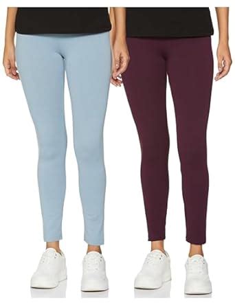 Buy Amazon Brand - Symbol Women's Mid Rise Ankle Length Cotton Stretch ...