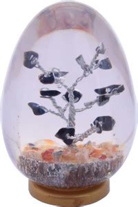 ABNExports Reiki Black Tourmaline Stone Egg Tree Gemstone Healing ...