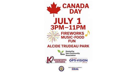 Vars Canada Day!, Parc Alcide Trudeau, Embrun, 1 July 2025 | AllEvents