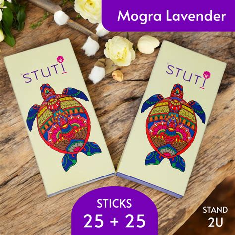 STUTI Premium Bambooless Incense Sticks | Mogra Lavender (Pack of 2 ...