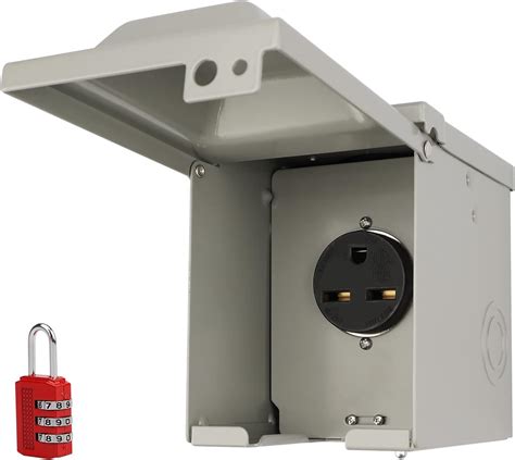 Buy CAMPER MATTERS 30 Amp 250 Volt Welding Power Outlet Box, ETL Listed ...