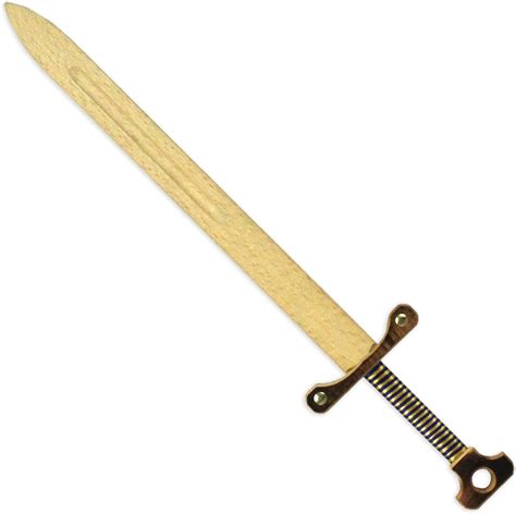 Buy AEVVV Toy Wood Medieval Sword for Kids - Handmade Unsharpened Safe ...