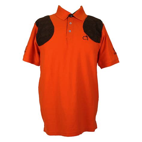 "Hubert" Cotton Polo Shirt by Club Interchasse, Orange | Krieghoff