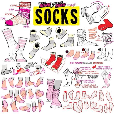 Drawing socks sketches – Artofit