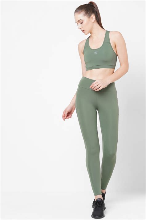 BASIL GREEN LUXE WORKOUT SET – Laasa Sports