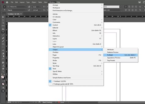 Image result for How to Fix Pre Flight Text InDesign
