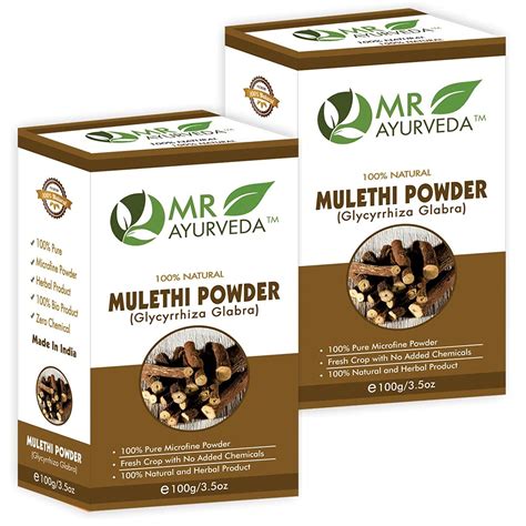 MR Ayurveda 100% Natural Mulethi Powder | Mulethi Powder for Face ...