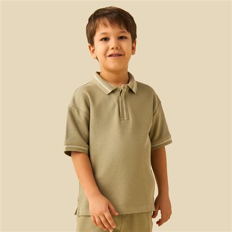 Buy Juniors Tipping Detail Polo T-shirt and Short Set from Juniors at ...