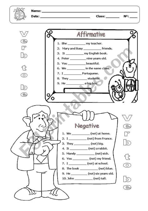 To Be Worksheet 的图像结果