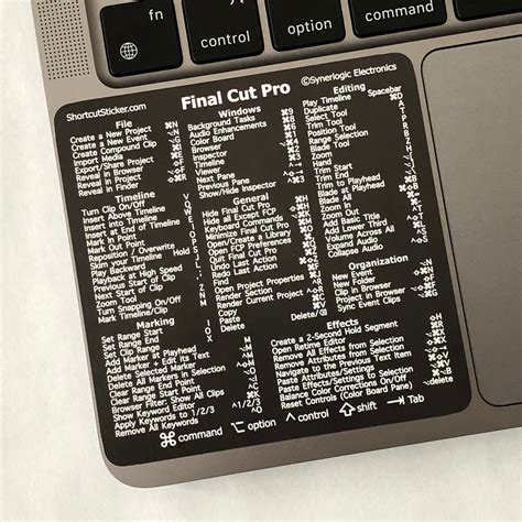 Final Cut Pro Keyboard Shortcuts