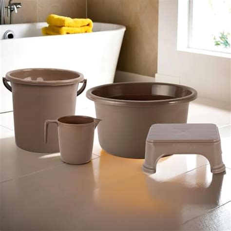 Kuber Industries Set of 4 Bathroom Combo Set | Bathing Set | Bathware ...