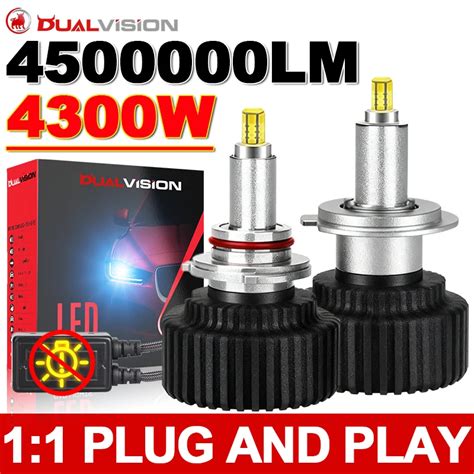 3D 360 H7 LED Car Headlight Bulb Canbus H4 H1 H8 H9 H11 Fog Light 9006 ...