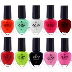 Buy Juice Shine nailpaints for women combo set high gloss, chip ...