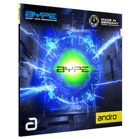 Andro Bype Table Tennis Rubber, Performance Boost Technology (Black ...
