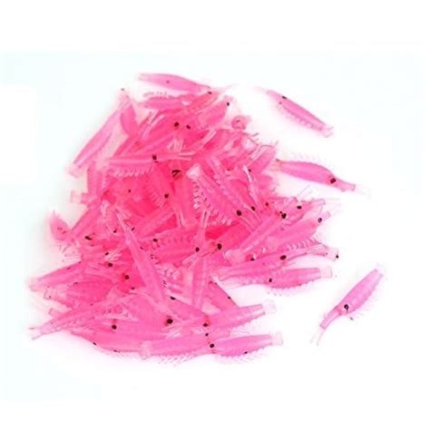 Hunting Hobby Silicone Shrimp Shape Artificial Fish Bait Lures Pink-20 ...