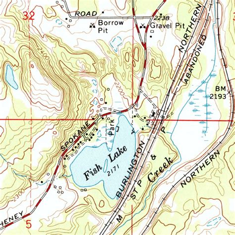 Four Lakes, WA (1973, 24000-Scale) Map by United States Geological ...
