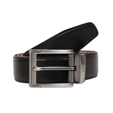 Kara Men Reversible Faux Leather Formal Black and Tan Belt : Amazon.in ...