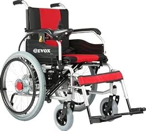 Electric Powered Wheelchair with Dual Operation and big wheels ...
