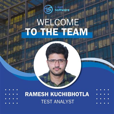 We’re excited to welcome Ramesh Kuchibhotla to our team as a Test ...