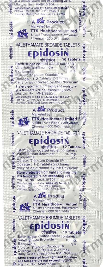 Buy Epidosin 10 MG Tablet (10) Online & Save Up to 24% at PharmEasy