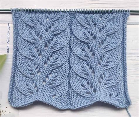 Image result for Knitting Leaf Pattern