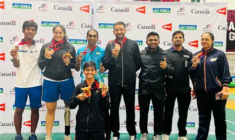 Led by Manasi Joshi, Indian para-shuttlers win 9 medals at Canada Para ...