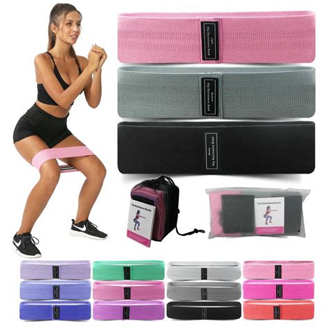Squat Band Gym Yoga Workout Resistance Bands Set - K Dragon Mart Online ...