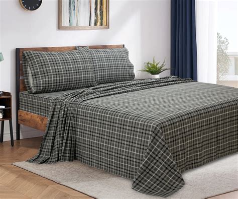 Bliss Casa 3 Piece 100% Cotton Flannel Sheets Twin Size Bed Set - Warm ...