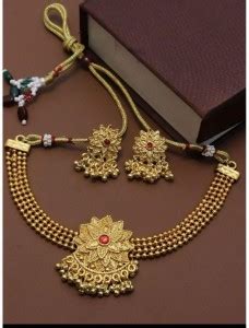 Fashion Nakshatra Alloy Gold-plated Gold Jewellery Set Price in India ...