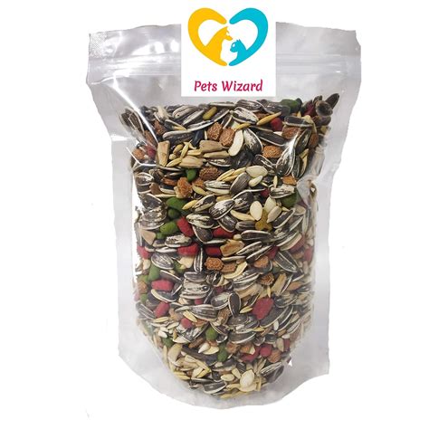 Buy Pets Wizard - Big Parrots Food Seed Mix For African Gray, Macaw ...