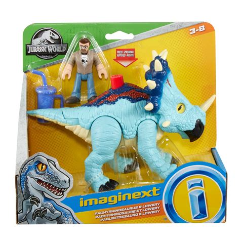 Buy Imaginext Jurassic World Pachyrhinosaurus Dinosaur and Lowery ...