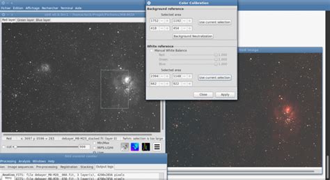 Siril Tutorial 的图像结果