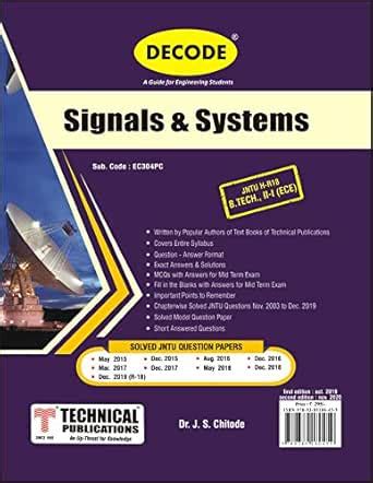 Decode-Signals and Systems for JNTU-H 18 Course (II - I - ECE - EC304PC ...