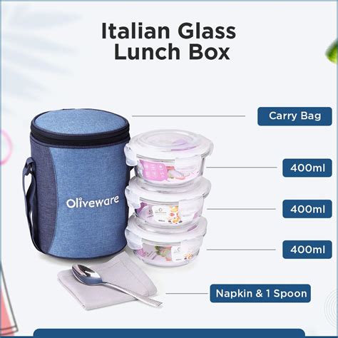 Italian Glass Lunch Box – Oliveware India