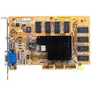 Asus V7100PRO/PURE/64M/SE Nvidia GeForce2 MX 400 64MB SDRAM AGP 4x ...