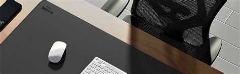 V-CUBE Designs Premium Vegan Leather Desk Mat 90X45cm 2.4mm Thick ...