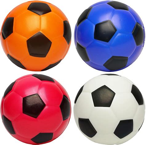 Kiddie Play Set of 4 Soft Balls for Toddlers 4" Soccer Ball for Kids ...